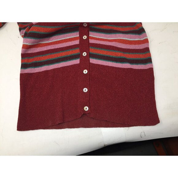 ZARA KNIT SIZE SMALL WOMENS LONG SLEEVE STRIPED SHIRT/CARDIGAN - Picture 6 of 6